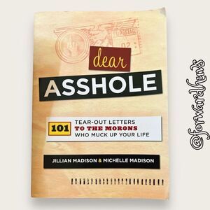 Bundle Sale 3 for $15 | Dear A**Hole: 101 Tear-Out Letters